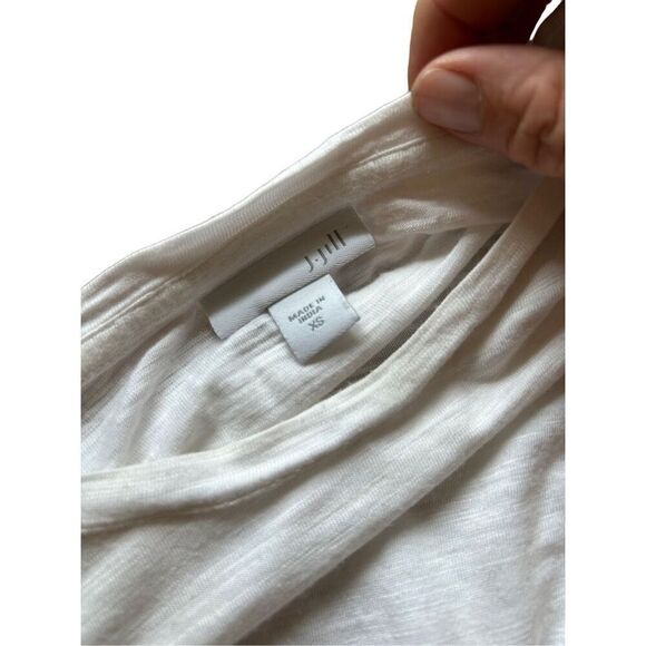 J Jill XS White Long Sleeve Tunic Top Layering Basic Casual‎ - Picture 3 of 5